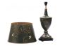 Green Fountain Design Lamp with shade