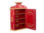 Red Floral Design Wall Unit