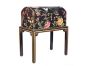 Black Lyre Bird Design Dome Box on Stand