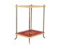 Red Floral Design 2 Tier Table