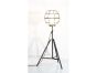Upcycled Floor Lamp With Round Cage