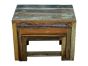Reclaimed Nest of 3 Tables