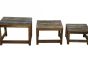 Reclaimed Nest of 3 Tables