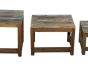Reclaimed Nest of 3 Tables