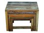 Reclaimed Nest of 3 Tables