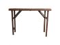 Iron Folding Table with Wooden Top - W106 x D53 x H75cm by Quirky Barn | Style Our Home