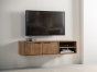 Bliss No.2 Small Hanging TV Stand, 2 Doors, 2 Open Racks