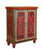 Carnival Hand Painted Vintage Folk Pattern 2 Door Cabinet | Style Our Home