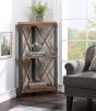 Urban Elegance Reclaimed Small Corner Bookcase by Baumhaus | Style Our Home