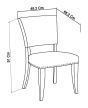 Belgrave Ivory Uph Chair - Espresso Faux Leather (Pair)