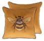 Embroidered Bee On Velvet by Malini | Style Our Home