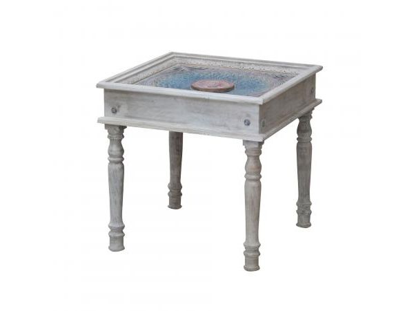 Meera Side Table with Glass