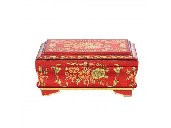 Red Floral Design Small Jewellery Box by Quirky Barn | Style Our Home