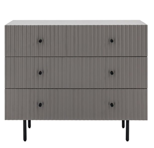 Halton 3 Drawer Chest Grey By Gallery Living | Style Our Home