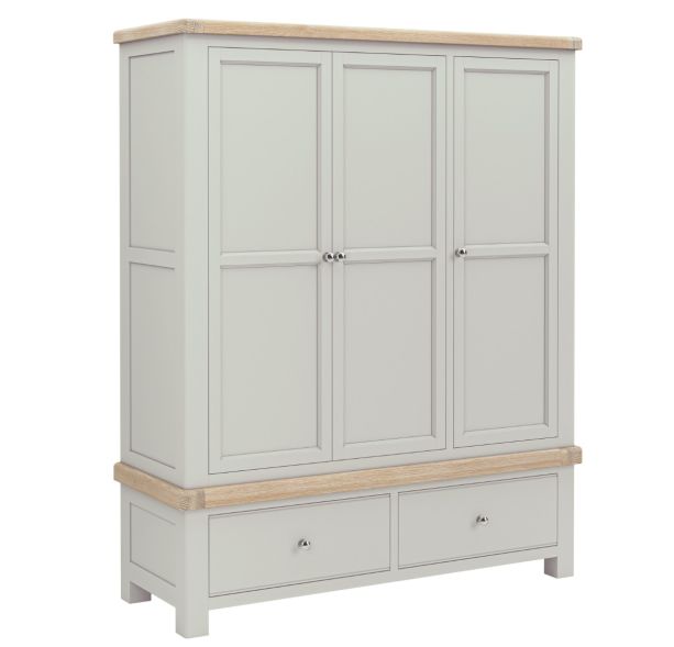 Salcombe Grey Triple Wardrobe By Corndell / Global Home Group | Style Our Home