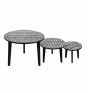 Round Lamp Table Mono Inlay Print - Large by Monologue | Style Our Home