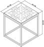 Athena Fumed Oak Lamp Table