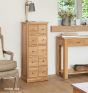 Baumhaus Mobel Oak Multi-Drawer DVD / CD Storage Chest - Style Our Home