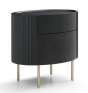Lantine Bedside Table - Black Oak By Tommy Franks | Style Our Home