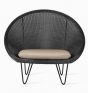 Gipsy Cocoon Black Frame & Mocca Seat by Vincent Sheppard 