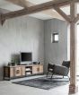 Beam No.2 Large TV Stand, 4 Doors, 2 Open Racks