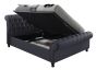 Castello Charcoal Double Side Ottoman Bed