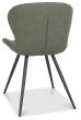 Arlo - Olive Vintage Faux Leather Chair with Black Legs (Pair)