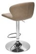 Rosso - Stone Vintage Faux Leather Gas Lift Swivel Barstool with Chrome Base (Single)