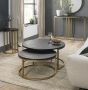 Chevron Peppercorn Ash Side Table by Bentley Designs | Style Our Home