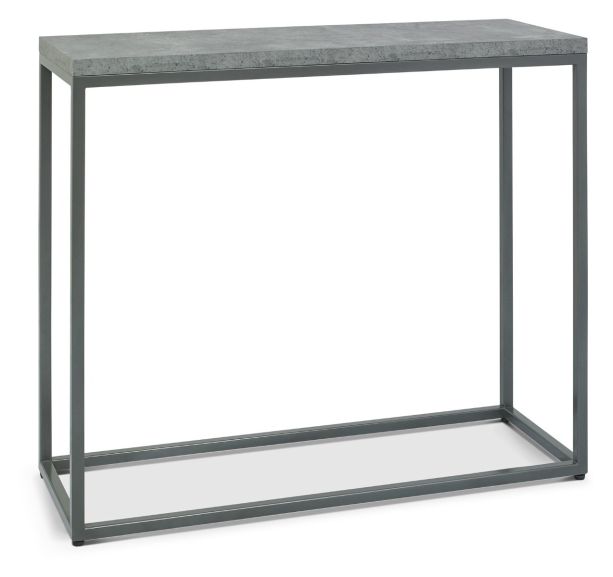 Renzo Zinc & Dark Grey Narrow Console Table | Style Our Home