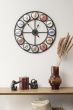 Smarty Iron Clock Roman Numerals Coloured Domed Perspex by Libra Designs | Style Our Home