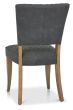 Logan Rustic Oak Upholstered Chair - Dark Grey Fabric (Pair) by Bentley Designs | Style Our Home