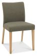 Bergen Oak 4-6 Seater Table & 4 Upholstered Chairs in Black Gold Fabric by Bentley Designs | Style Our Home
