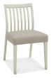 Bergen Grey Washed Oak 4-6 Seater Table & 4 Slat Back Chairs in Grey Bonded Leather by Bentley Designs | Style Our Home