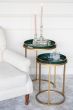 Laura Ashley Mathilde Floral Print Set Of 2 Side Tables by Libra Designs | Style Our Home
