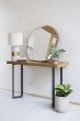 Marston Geometric II Wooden Hall Console Table Small by Libra Designs | Style Our Home

