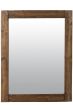 Erato Dark Natural Wood Dress Mirror