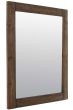 Erato Dark Natural Wood Dress Mirror