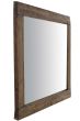 Erato Dark Natural Wood Dress Mirror
