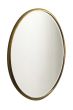 Muse Gold Large Bevelled Round Mirror 
