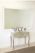Gaia Vintage White Antique Design Large Leaner Mirror