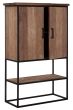 Beam Small Cabinet, 2 Doors, Open Rack