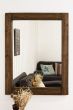 Erato Dark Natural Wood Dress Mirror