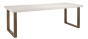 Whitebone Brass 235cm Dining Table  by Richmond Interiors | Style Our Home 