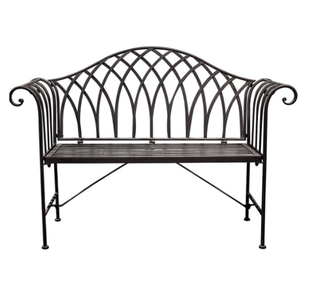 Lassia Black Outdoor Bench by  Hudson Living | Style Our Home