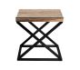 Phoenix Lamp Table With Glass by Indus Valley