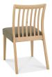 Bergen Oak 2-4 Seater Table & 2 Low Slat Back Chairs in Black Gold Fabric by Bentley Designs | Style Our Home