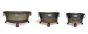 GWR Antique Set of 3 Iron Pots on Stand