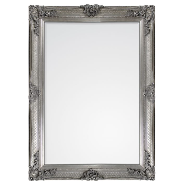 Abbey Silver Rectangle Mirror by Gallery Direct | Style Our Home