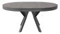 Rondo Extendable Round Dining Table with Black Legs - Grey Oak